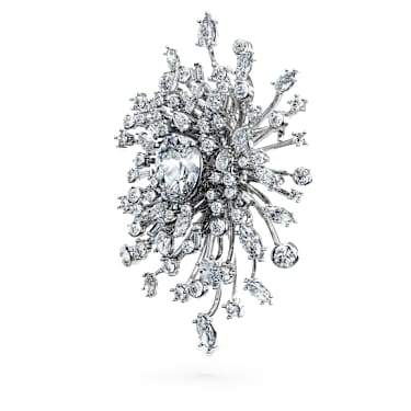 Galaxy 胸针, 总重 15.71 克拉培育钻石, 混合造型, 18K 金（白色) - Swarovski, 5692695