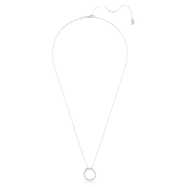 Dextera 펜던트, 파베, 화이트, 로듐 플래팅 - Swarovski, 5692737