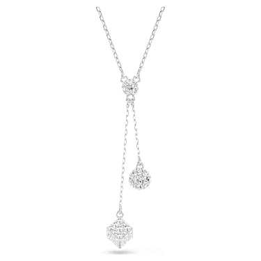 Dextera 펜던트, 라운드 컷, 스피어와 큐브, 화이트, 로듐 플래팅 - Swarovski, 5693207