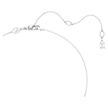Stilla Anhänger, Oktagon-Schliff, Weiß, Rhodiniert - Swarovski, 5693405