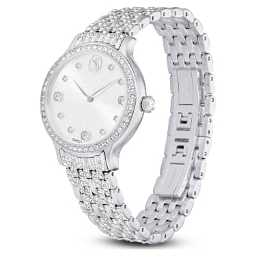 Imber Uhr, Schweizer Produktion, Metallarmband, Silberfarben, Edelstahl - Swarovski, 5693634