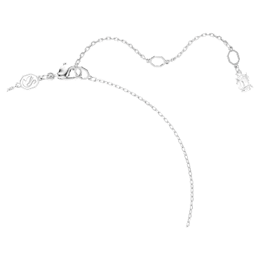 Matrix 펜던트, 크리스털 펄, 라운드 컷, 화이트, 로듐 플래팅 - Swarovski, 5693897