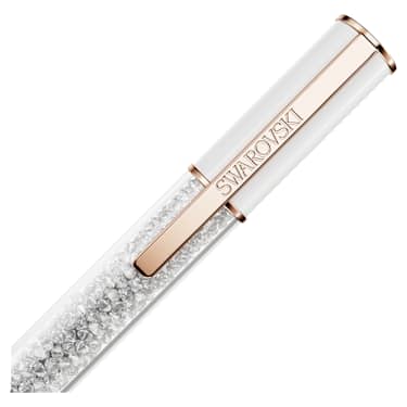 Crystalline Lustre ballpoint pen, White, Rose gold-tone plated - Swarovski, 5694174