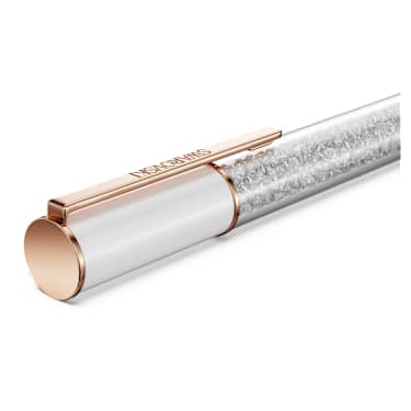 Crystalline Lustre ballpoint pen, White, Rose gold-tone plated - Swarovski, 5694174