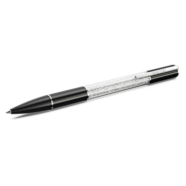 Stylo à bille Crystalline Lustre, Noir, Métal rhodié - Swarovski, 5694180