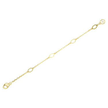 Imber 延長鏈, 白色, 18K 金飾面 - Swarovski, 5694243