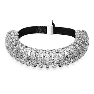 Ras-de-cou Constella, Taille ronde, Blanc, Métal rhodié - Swarovski, 5694793