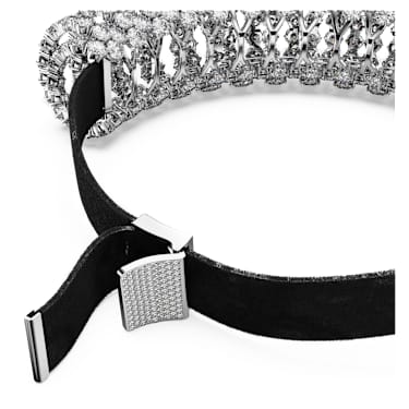 Constella choker, Ronde slijpvorm, Wit, Rodium toplaag - Swarovski, 5694793