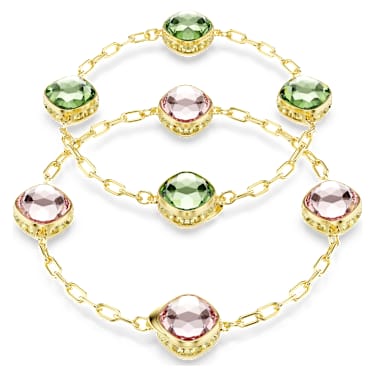 Chroma Sträng, Åttkantig slipning, Flerfärgad, 18K guldfinish - Swarovski, 5695863