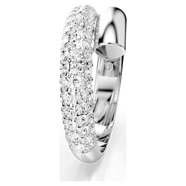 Dextera ring, White, Rhodium plated - Swarovski, 5695937