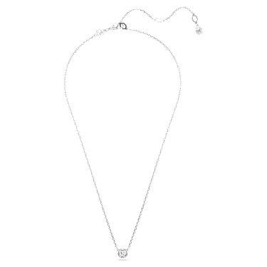 Imber 펜던트, 라운드 컷, 화이트, 로듐 플래팅 - Swarovski, 5696039