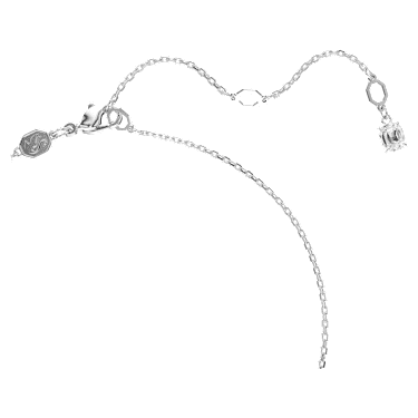 Imber pendant, Round cut, White, Rhodium plated - Swarovski, 5696039