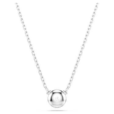 Imber Anhänger, Rundschliff, Weiß, Rhodiniert - Swarovski, 5696039