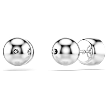 Orecchini a lobo Imber, Taglio Round, Bianchi, Placcato rodio - Swarovski, 5696073