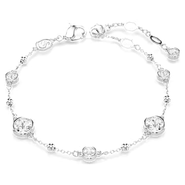 Imber Armband, Rundschliff, Weiß, Rhodiniert - Swarovski, 5696079
