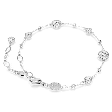 Bracelet Imber, Taille ronde, Blanc, Métal rhodié - Swarovski, 5696079