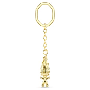 Chaveiro Good Luck Trolls, Troll, Verde, Lacado a dourado - Swarovski, 5696147
