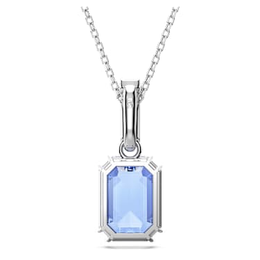 Millenia 펜던트, 옥타곤 컷, 블루, 로듐 플래팅 - Swarovski, 5696518