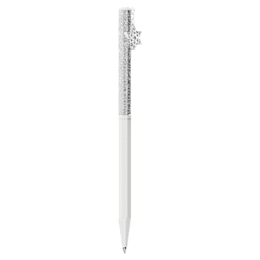 Crystalline Kugelschreiber, Achteckform, Schneeflocke, Weiß, Weiß lackiert - Swarovski, 5696718