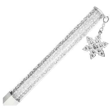 Crystalline Kugelschreiber, Achteckform, Schneeflocke, Weiß, Weiß lackiert - Swarovski, 5696718