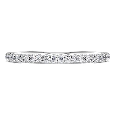 Eternity 環戒, 總重 0.2 克拉培育鑽石, 圓形切割, 925 銀 - Swarovski, 5696895