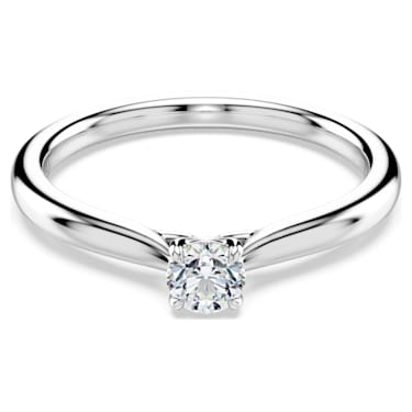 Eternity solitaire ring, Laboratory grown diamonds 0.25 ct tw, Sterling silver - Swarovski, 5696900