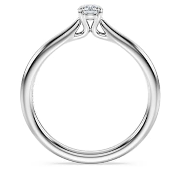 Eternity solitaire ring, Laboratory grown diamonds 0.25 ct tw, Sterling silver - Swarovski, 5696900