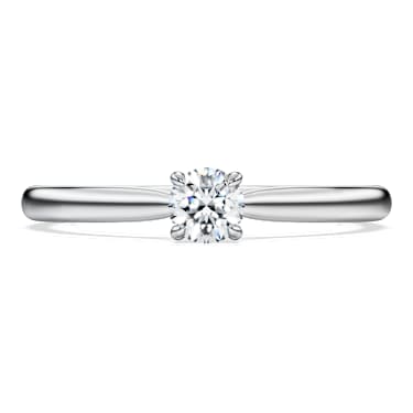 Eternity Solitärring, Im Labor gezüchtete Diamanten 0,25 ct tw, Rundschliff, Sterlingsilber - Swarovski, 5696902