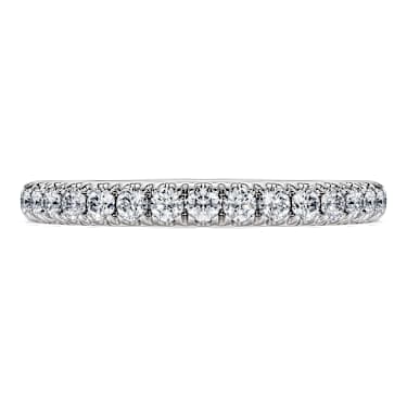 Eternity bandring, Laboratorium-diamanten 0,4 ct tw, Ronde vorm, 14K witgoud - Swarovski, 5696989