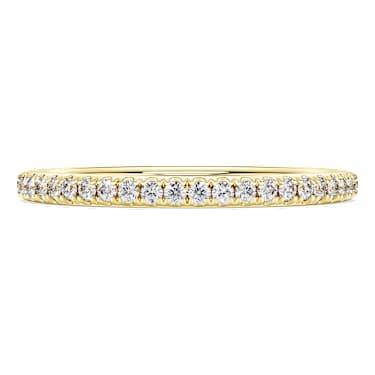 Anneau Eternity, Diamants créés en laboratoire 0,2 ct tw, Forme ronde, Or jaune 14 carats - Swarovski, 5697002