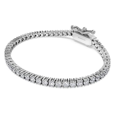 Eternity Tennis bracelet, Laboratory grown diamonds 3 ct tw, 14K white gold - Swarovski, 5697145