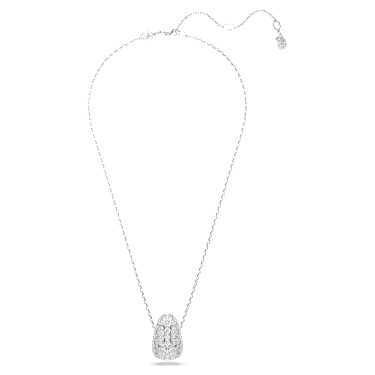 Colgante Sublima, Talla redonda, Blanco, Baño de rodio - Swarovski, 5697190