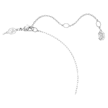 Pendentif Sublima, Taille ronde, Blanc, Métal rhodié - Swarovski, 5697190