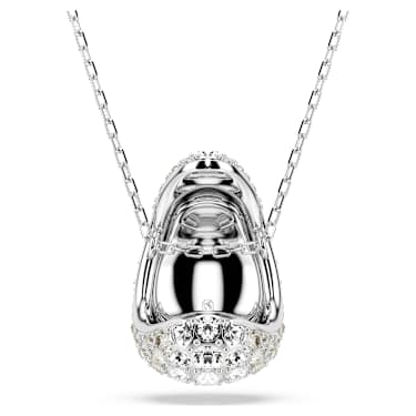 Pendentif Sublima, Taille ronde, Blanc, Métal rhodié - Swarovski, 5697190