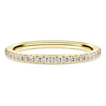 Eternity band ring, Laboratory grown diamonds 0.2 ct tw, 14K yellow gold - Swarovski, 5697453