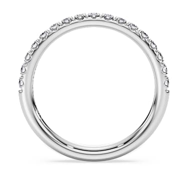 Anneau Eternity, Diamants créés en laboratoire 0,4 ct tw, Forme ronde, Or blanc 14 carats - Swarovski, 5697455