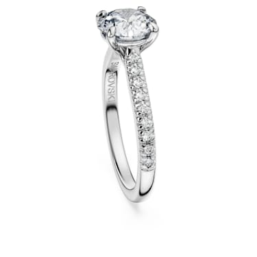 Eternity solitaire ring, Laboratory grown diamonds 1.7 ct tw, Round cut, 14K white gold - Swarovski, 5697470