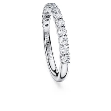 Prstan obroček Eternity, Laboratorijsko gojeni diamanti 0,5 ct tw, Okrogla oblika, 18-karatno belo zlato - Swarovski, 5697706