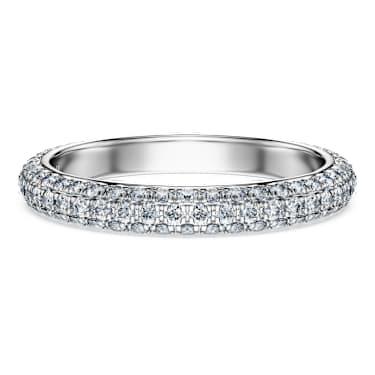 Eternity 밴드 링, 랩 그로운 다이아몬드 0.75ct tw, 라운드 컷, 18K 화이트 골드 - Swarovski, 5697710