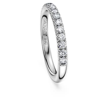 Verighetă Eternity, Diamante create în laborator 0.4 ct tw, Formă rotundă, Aur alb 18K - Swarovski, 5697721