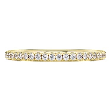 Anneau Eternity, Diamants de synthèse 0,2 ct tw, Forme ronde, Or jaune 18 carats - Swarovski, 5697735