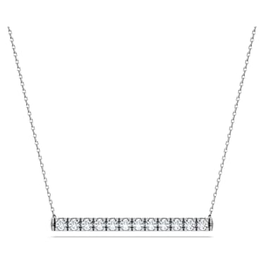 Eternity 바 펜던트, 랩 그로운 다이아몬드 0.5ct tw, 라운드 컷, 18K 화이트 골드 - Swarovski, 5697762