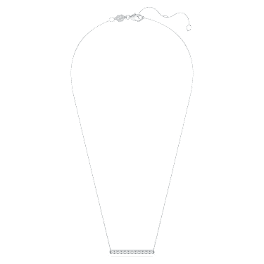 Eternity 바 펜던트, 랩 그로운 다이아몬드 0.5ct tw, 라운드 컷, 18K 화이트 골드 - Swarovski, 5697762