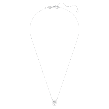 Eternity 單鑽鏈墜, 總重 2 克拉培育鑽石, 圓形切割, 18K 金（白色） - Swarovski, 5697766