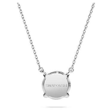 Eternity 單鑽鏈墜, 總重 2 克拉培育鑽石, 圓形切割, 18K 金（白色） - Swarovski, 5697766