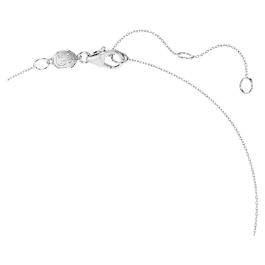 Eternity pavés szolitermedál, Laboratóriumi gyémántok 0,59 ct tw, Kerek, 18K fehérarany - Swarovski, 5697769