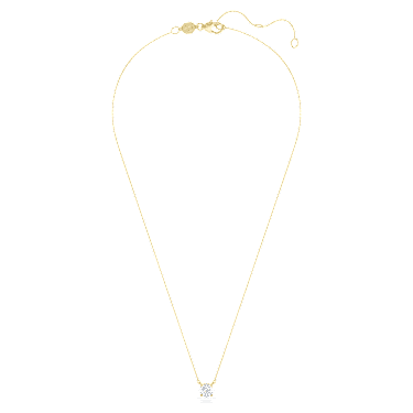 Eternity Solitär-Anhänger, Im Labor gezüchtete Diamanten 1 ct tw, Rundschliff, 18K Gelbgold - Swarovski, 5697770