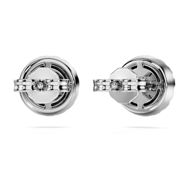 Eternity halo-oorknopjes, Laboratorium-diamanten 1,25 ct tw, Ronde slijpvorm, 18K witgoud - Swarovski, 5697776