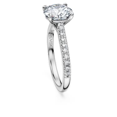 Eternity 单石戒指, 总重 2.2 克拉培育钻石, 圆形切割, 18K 金（白色） - Swarovski, 5697783