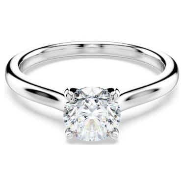 Eternity 솔리테어 링, 랩 그로운 다이아몬드 1ct tw, 라운드 컷, 18K 화이트 골드 - Swarovski, 5697796